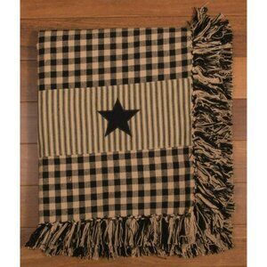 New Heritage Black Star Throw Blanket